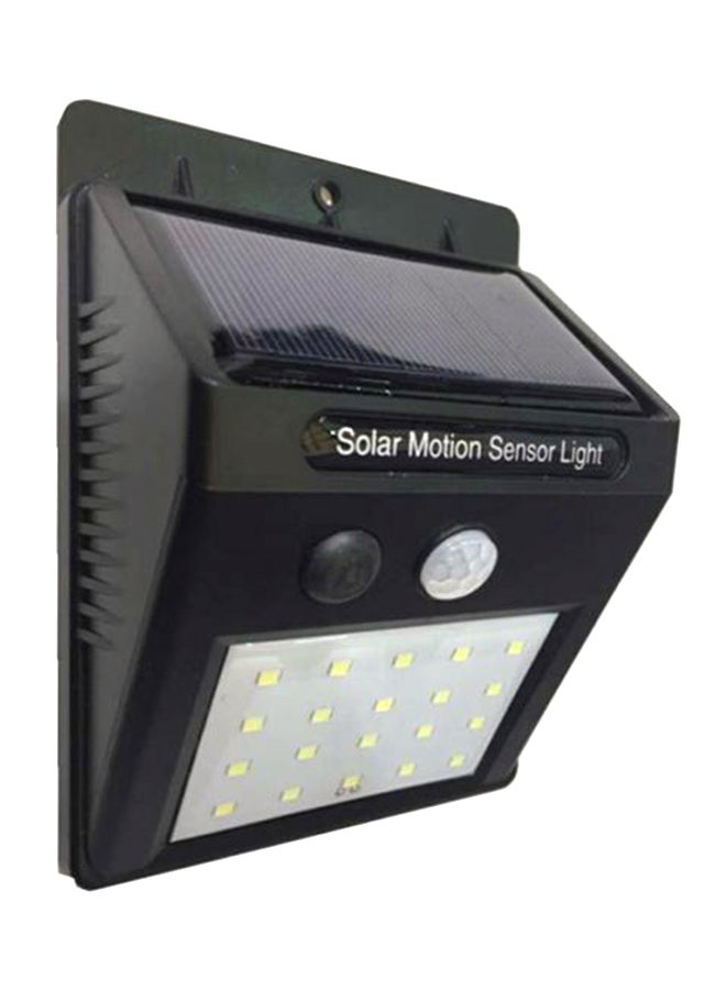 Day-Night Solar LED Wall Light With Motion Sensor Black - Image 1
