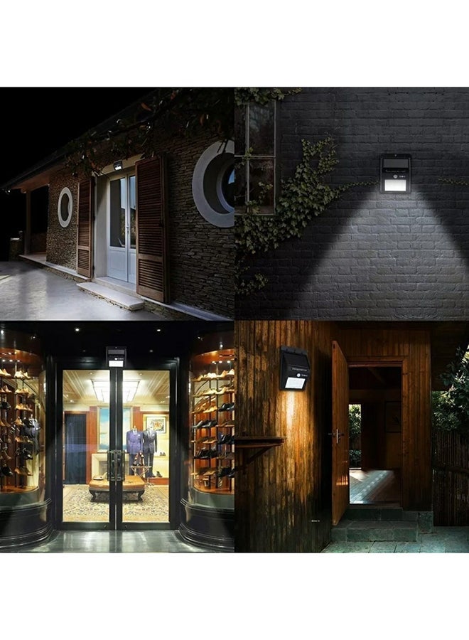 Day-Night Solar LED Wall Light With Motion Sensor Black - Image 3