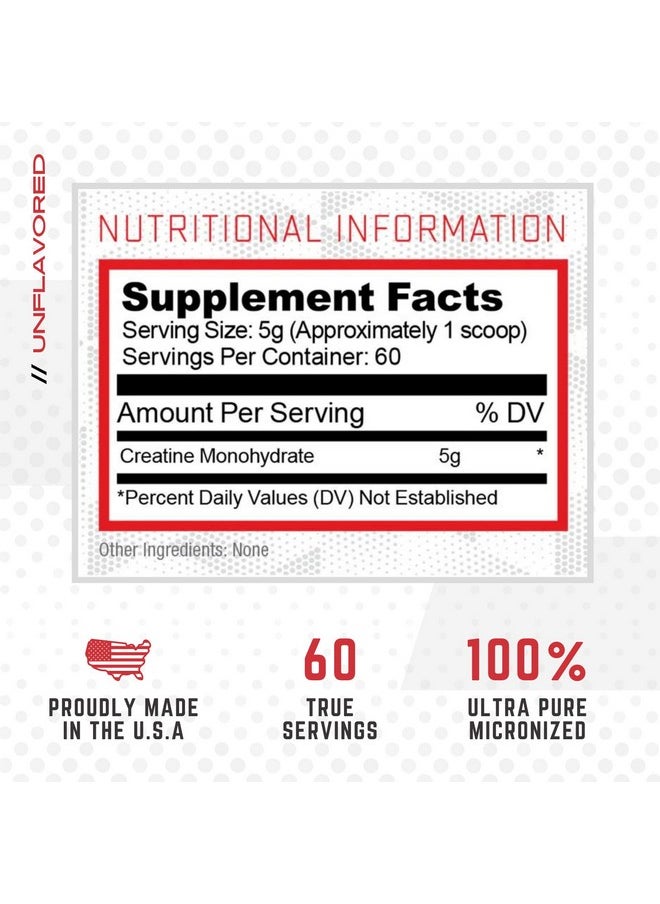Purus Labs Foundation Series Creatine Powder | 100% Ultra Pure Micronized Creatine For Strength, Mass, Power, Recovery | 60 Servings (Unflavored)  - Image 2