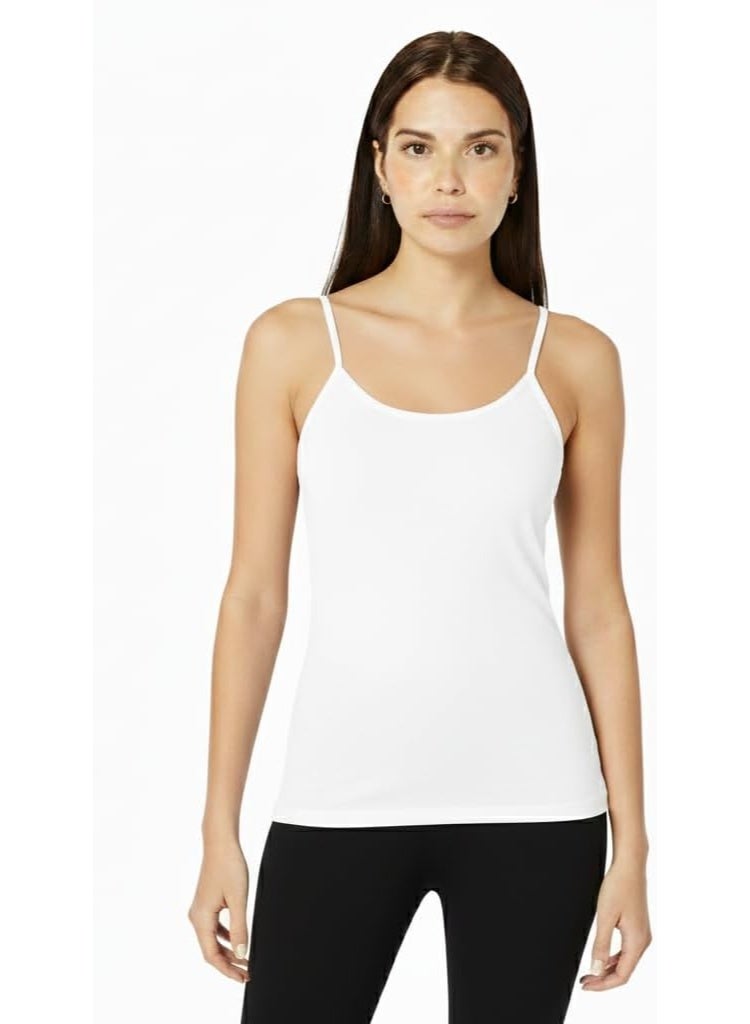 Comodo Women's Classic Cotton Camisole Bretelle Top, Sleeveless, Slim Fit, Bodywear Basic Top - Image 1