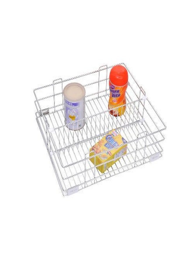 Finley Stainless Steel Partition Kitchen Basket (W21 x D20 x H4 -Inches)