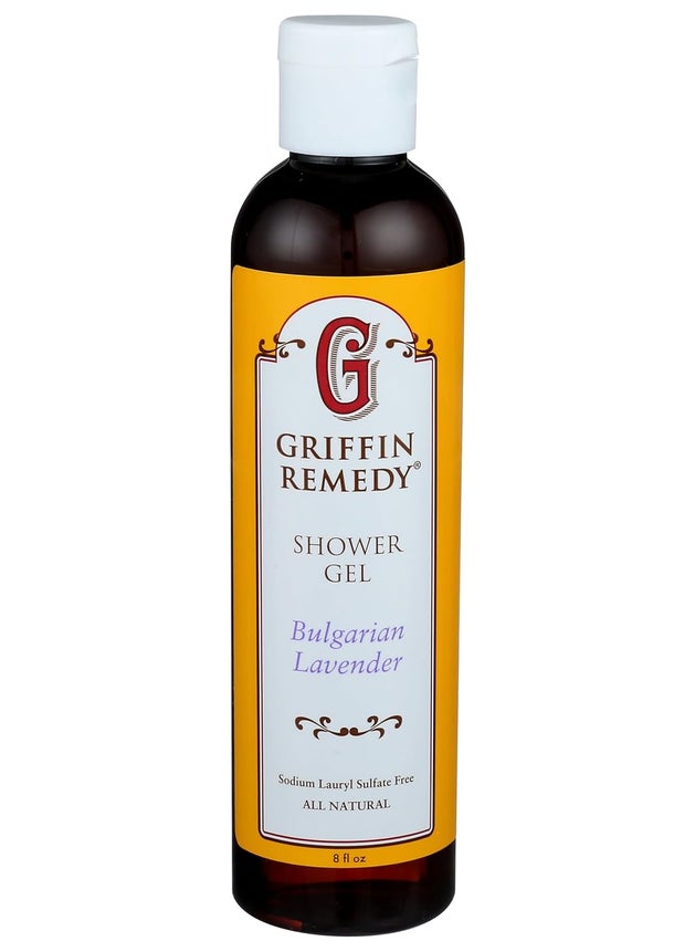 Griffin Remedy Shower Gel  AllNatural Calming Lavender Essential Oils and Organic MSM Aromatherapy Paraben Free Sulfate Free 8 fl oz 1 count