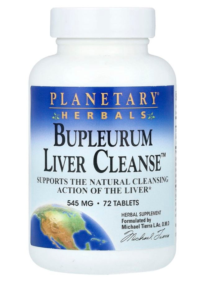 PLANETARY HERBALS Bupleurum Liver Cleanse™ 545 mg 72 Tablets 