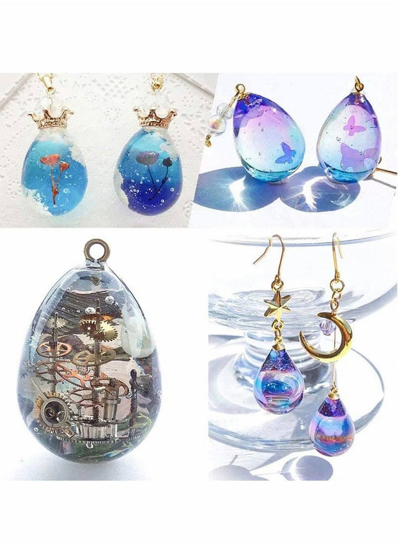 KASTWAVE - Eggs Ball Silicone Resin Molds, Epoxy Resin Ball Spheroid Necklace Stone Mold, for Jewelry Keychain UV Resin Crafts - Image 1