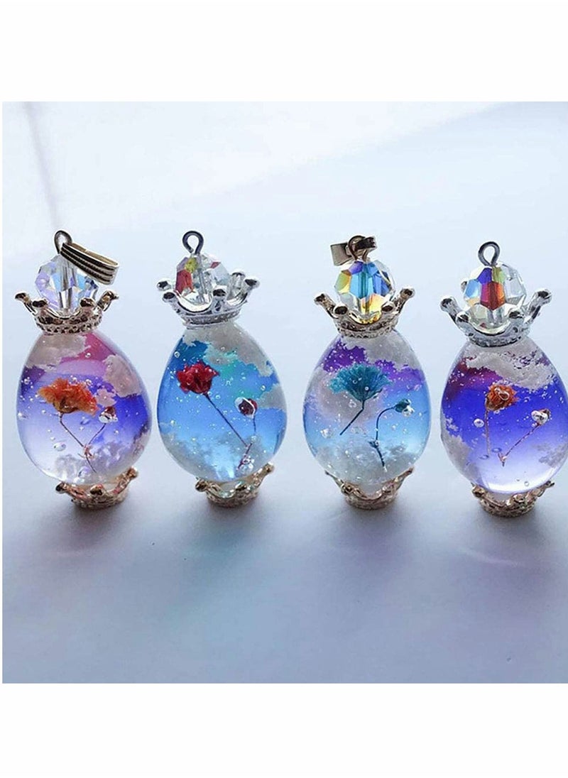 KASTWAVE - Eggs Ball Silicone Resin Molds, Epoxy Resin Ball Spheroid Necklace Stone Mold, for Jewelry Keychain UV Resin Crafts - Image 1