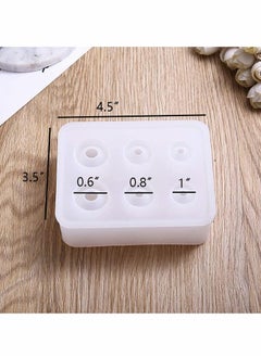 KASTWAVE Eggs Ball Silicone Resin Molds, Epoxy Resin Ball Spheroid Necklace Stone Mold, for Jewelry Keychain UV Resin Crafts  - Image 4