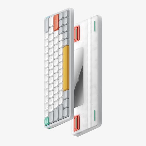 nuphy Air60 V2 Portable Wireless Keyboard 60 Low Profile Mechanical Keyboard Support QMKVIA Compatible with Windowsmac OSLinux Supports Bluetooth 5124GHzWired USBC WhiteGateron Red Switch - Image 3