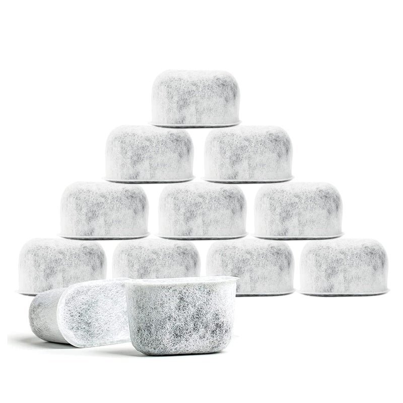 BRENSTEN 12Pack Replacement Charcoal Water Filters Compatible with Breville BWF100  Premium Activated Charcoal Filters For All Breville Coffee Makers and Breville Espresso Machines