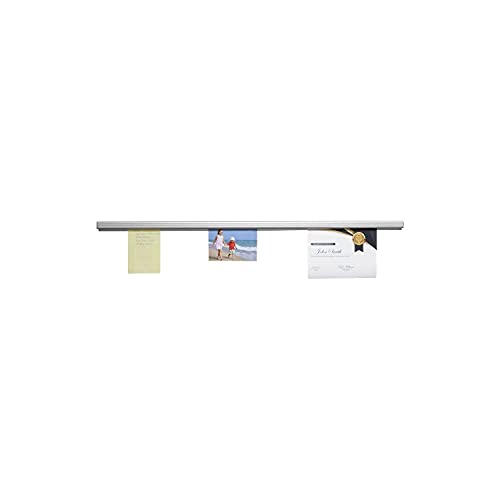 Advantus Grip-A-Strip Display Rail, 36 x 1.5, Aluminum Finish - Image 4