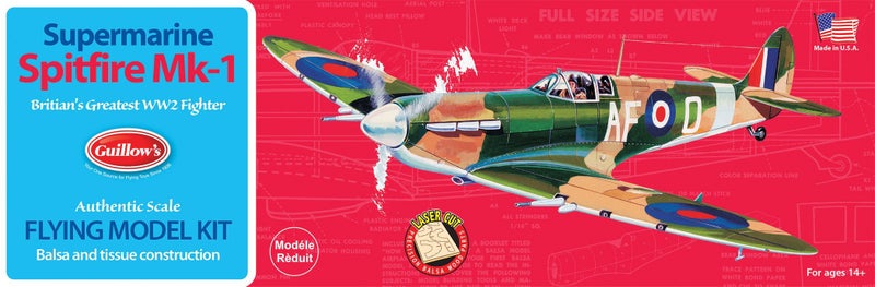 Guillows Spitfire Model Kit - Image 2