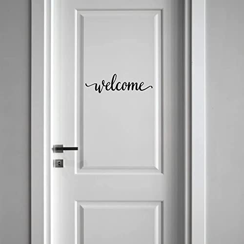 MEFOSS 2PCS Welcome Decal Stickers - Removable Vinyl Words & Letters for Home, Office & Classroom Door Decoration - Image 4