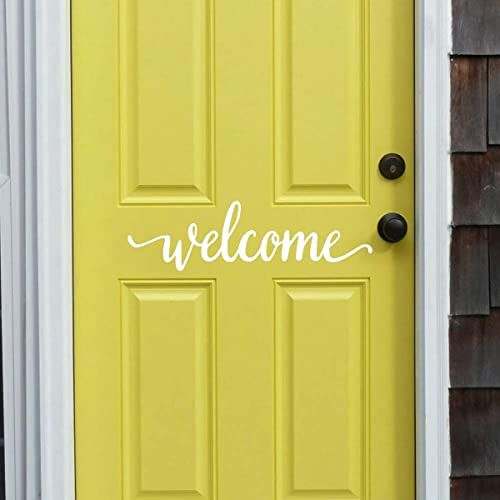 MEFOSS 2PCS Welcome Decal Stickers - Removable Vinyl Words & Letters for Home, Office & Classroom Door Decoration - Image 5