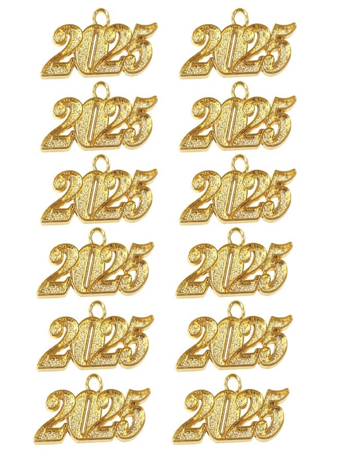 GradPlaza 12 Pcs Graduation Year Charm 2025 Signet Year Charm for Graduation Tassels - Image 1