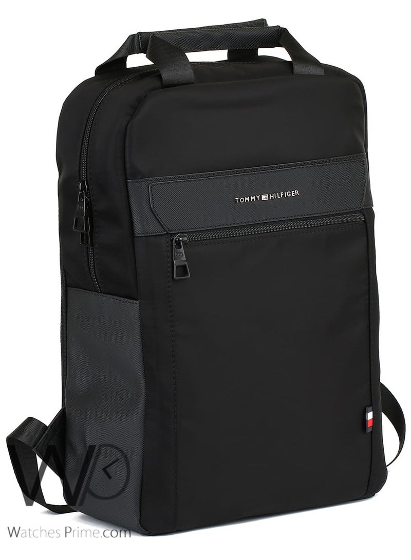 Tommy Hilfiger Backpack Black Men Laptop Bag