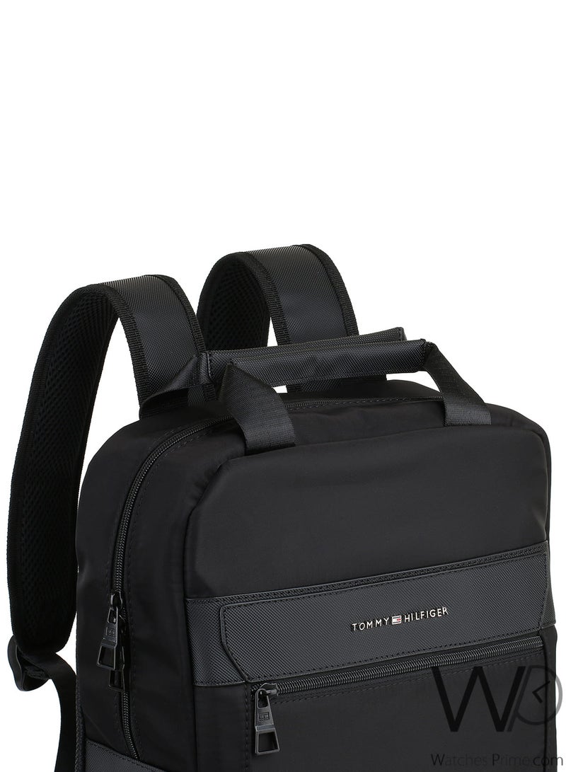 Tommy Hilfiger Backpack Black Men Laptop Bag