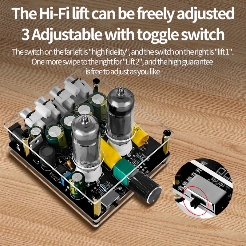 Electronic Tube Preamplifier Multifunctional Tube Amplifier Preamp Bile Buffer Auido Amp Speaker Sound Amplifier Home Theater DIY Module - Image 4