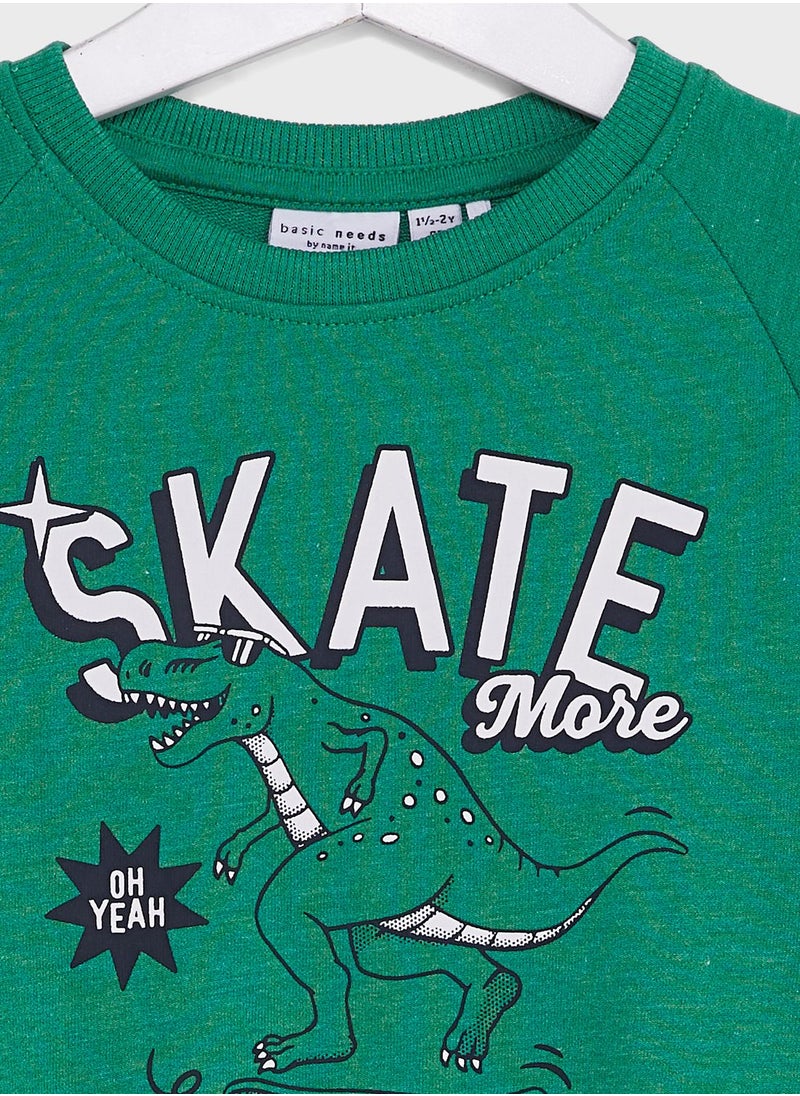 NAME IT - Kids Dinosaur Sweatshirt - Image 1