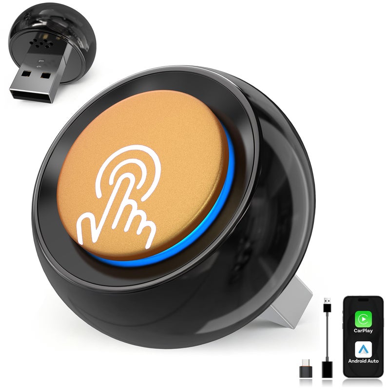 Jyveejxon محول CarPlay اللاسلكي وAndroid Auto في المملكة المتحدة مع زر تبديل مطور لعام 2026 - Image 1