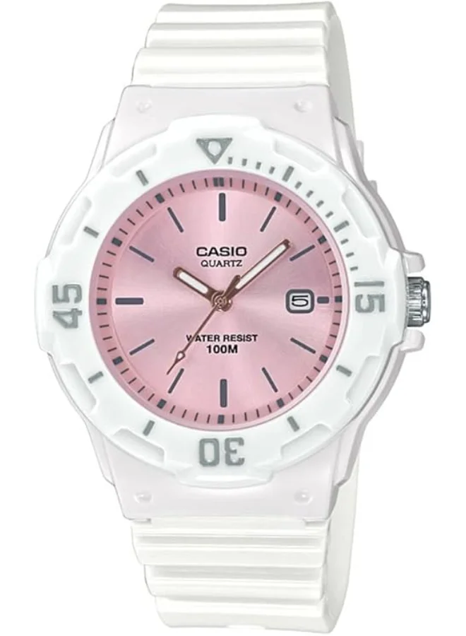 CASIO Women's Resin Analog Watch LRW-200H-4E3VDF - 34.2 mm