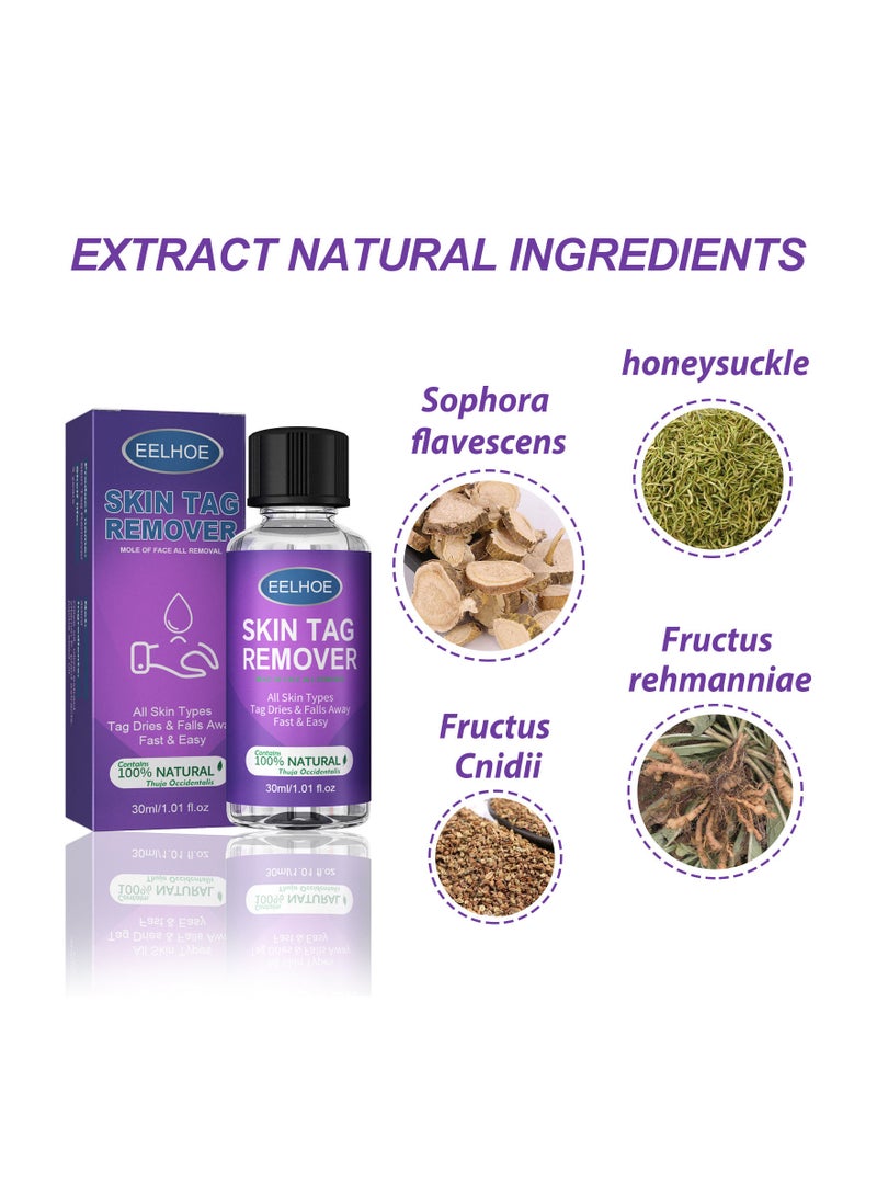 EELHOE Natural Organic Skin Tag Remover 30 Ml - Image 3