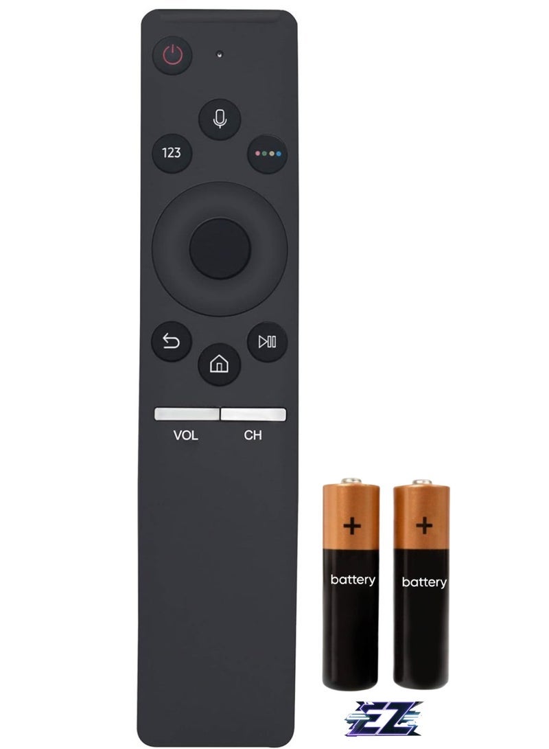 PopZa New Smart Voice Remote Control BN59-01266A BN59-01266B BN59-01300G BN59-01274A BN59-01298E BN59-01298D Compatible with Samsung TV MU6100 Q7F LS03 Q8C with battery - Image 1