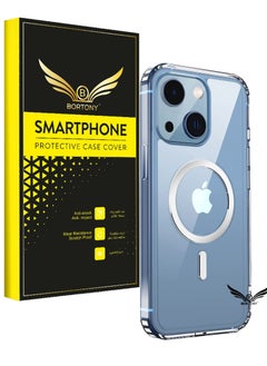 iPhone 14 Plus Cover Magnetic Compatible with MagSafe Crystal Clear Hard Back Protective Case for Apple iPhone 14 Plus 6.7 inch