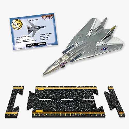 Hot Wings Planes F-14 Tomcat Jet (Jolly Rodgers) with Connectible Runway Die Cast Plane in Aviation Museums Nationwide - Image 1
