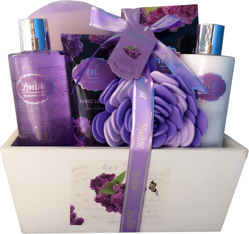 LOVESTEE Lavender Spa Gift Basket - Image 1