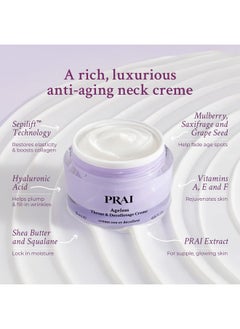 PRAI PRAI Neck Creme for Tightening & Firming Beauty | Neck Firming Cream That Boosts Elasticity | Cruelty & Paraben-Free Vegan Neck Tightening Cream | Neck and Chest Firming Cream With Hyaluronic Acid  - Image 4