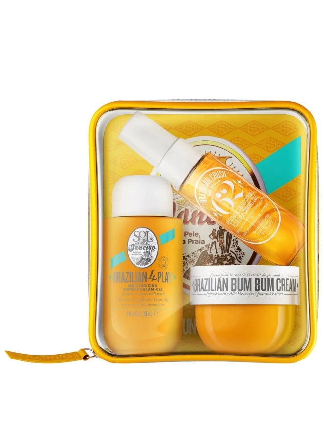 Brazilian Crush Cheirosa 62 Travel Kit (Body Wash 90ml+Body Lotion 50ml+Perfume mist 30ml)