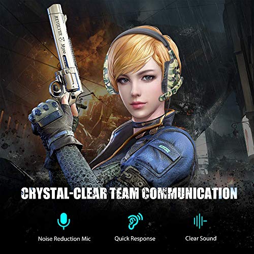 Picozon Gaming Headset with Microphone, 3.5mm Plug Headphone for PS5, PS4, PS3, Gaming Switch, PlayStation 4, Xbox One, Computer, Laptop, iPad, Surface, Smartphone - Camouflage - Image 2