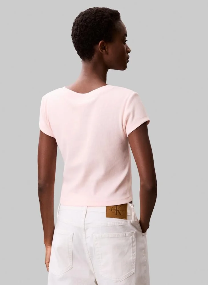 كالفن كلاين جينز Logo V Neck T-shirt