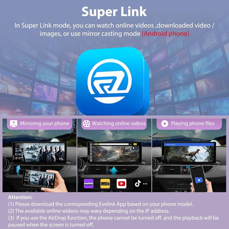 Carpuride Wireless Carplay & Android Auto with Dash Cam - 10.26 Inch HD IPS Touch Car Play Screen for Car, 4K Front & 1080P Rear Camera, Loop Recording, Bluetooth Audio, Mirror Link, GPS, Siri - Image 4