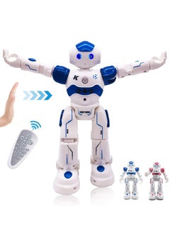 Generic Kids Smart RC AI Robot Toy, Singing Dancing Interactive Talking Gesture Sensing Remote Control, STEM Educational Autistic, Birthday Gifts for Kids Boys (Blue)  - Image 1