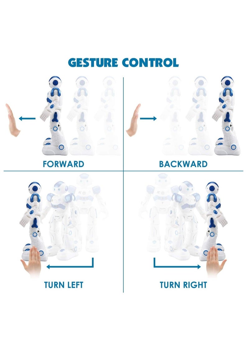 Generic - Kids Smart RC AI Robot Toy, Singing Dancing Interactive Talking Gesture Sensing Remote Control, STEM Educational Autistic, Birthday Gifts for Kids Boys (Blue) - Image 1
