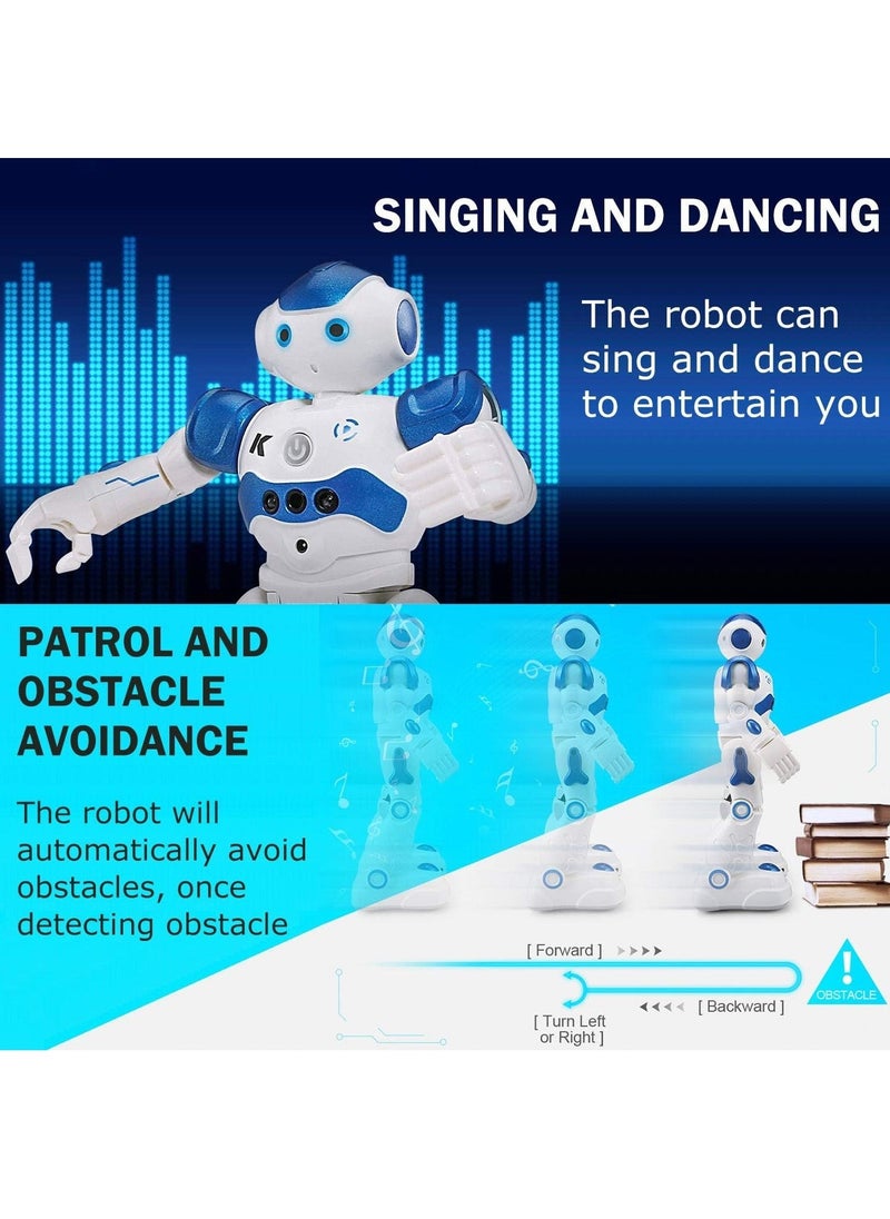 Generic - Kids Smart RC AI Robot Toy, Singing Dancing Interactive Talking Gesture Sensing Remote Control, STEM Educational Autistic, Birthday Gifts for Kids Boys (Blue) - Image 1