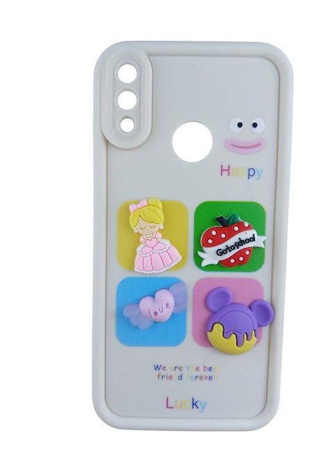 Back Cover Compatible With Phone Huawei Y7 2019 - Multi Color 652