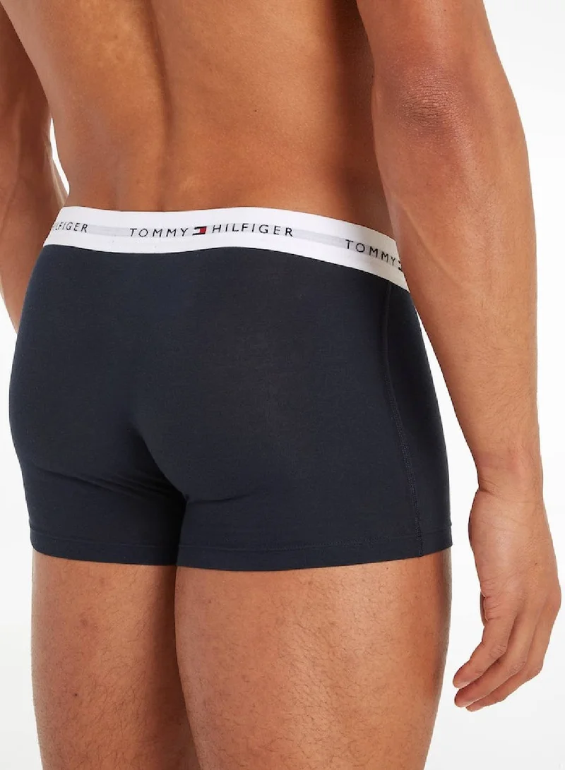 TOMMY HILFIGER 3-Pack Signature Essential Logo Waistband Trunks
