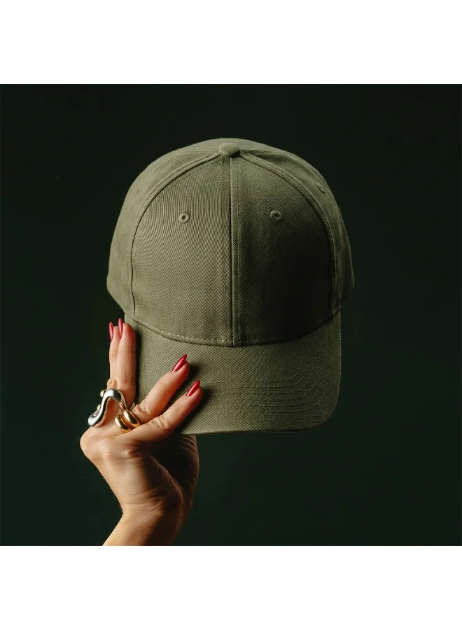 Mobcos Mobcos Cotton Baseball Cap Dark Green Mobcos 100% Cotton Adjustable Baseball Cap Dark Green Unisex Dad Hat for Running, Sports & Outdoor Activities  | Best Price UAE