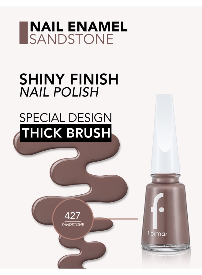 flormar Nail – Enamel 427 Sandstone – High Pigment, High Shine, Long-Wear 427-SANDSTONE NEW - Image 5