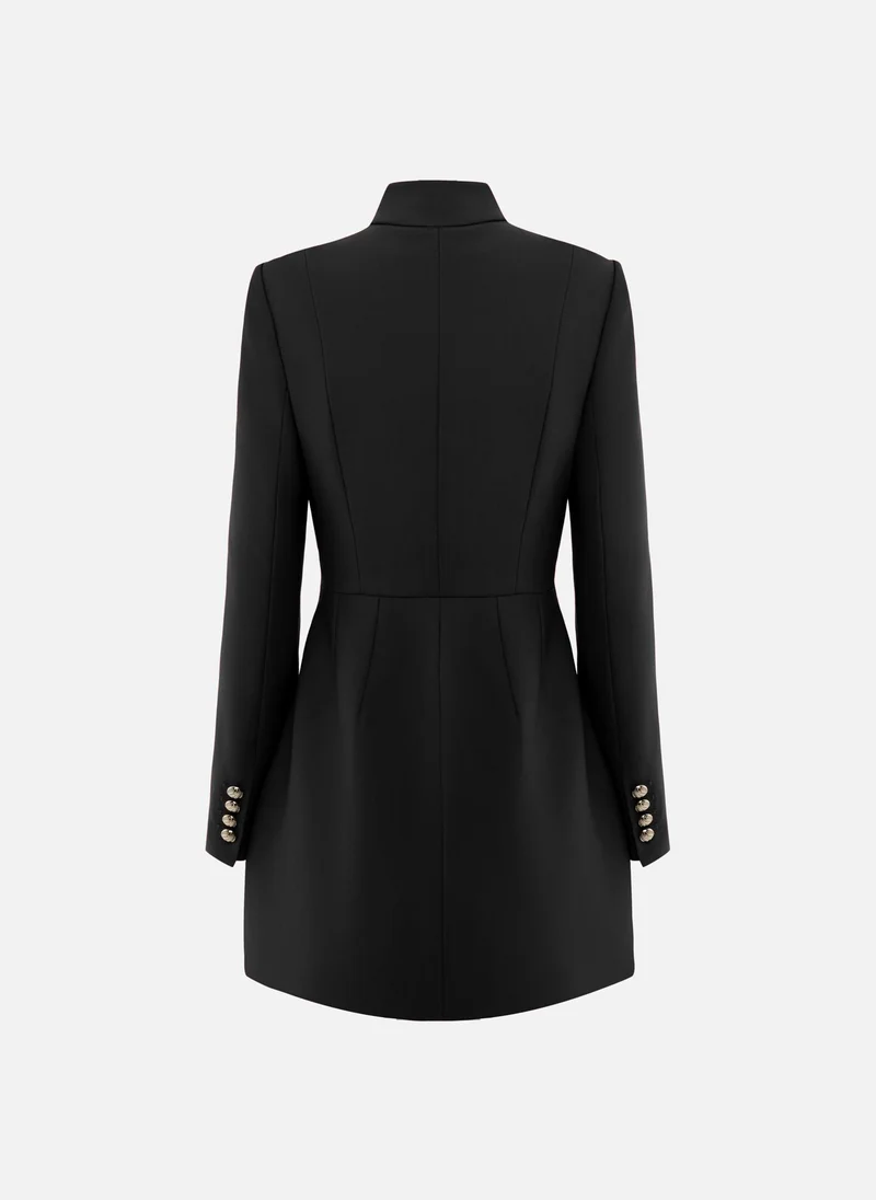 Lichi  Mini dress with a cut-out at the chest and large buttons for Women | Best Price UAE