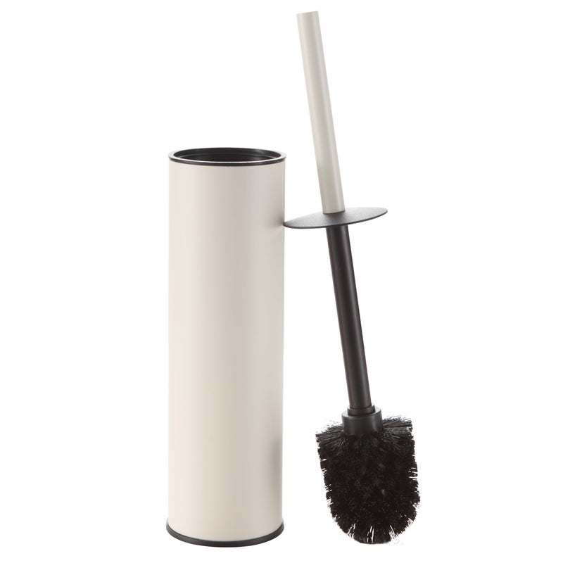 BGL White Toilet Brush and Holder,Stainless Steel Toilet Brushes for Bathroom with Holder - Image 1