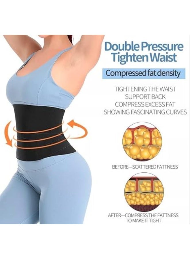 حزام دعم خصر قابل للتعديل للنساء | مشد لتشكيل البطن ولف الجسم | حزام ضغط مرن مطاطي (3 و5 أشهر) - Image 4