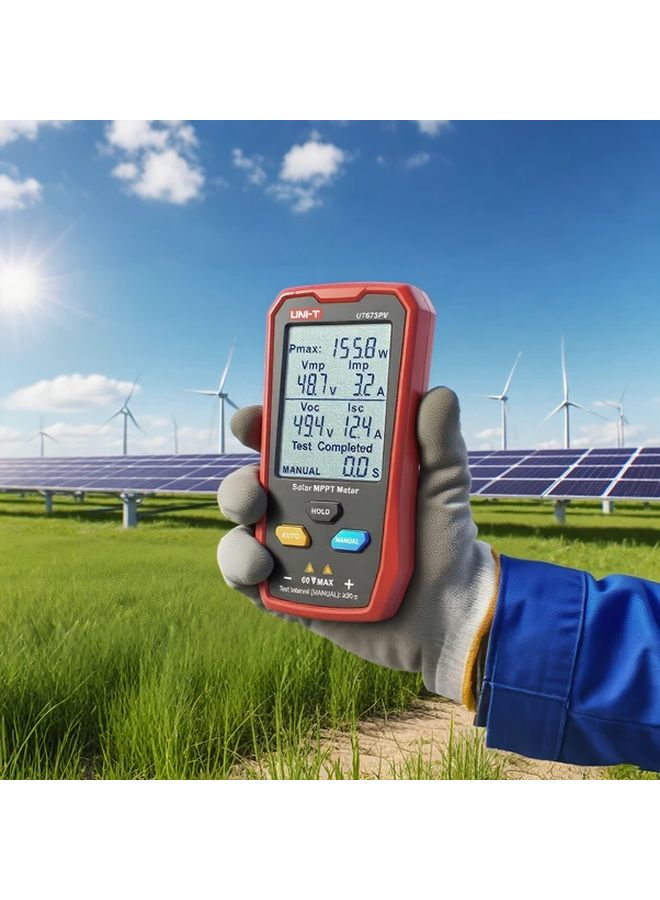 UNI-T Ut673pv Solar MPPT Meter Maximum Power Tester LCD Display Multi Panel Tracking - Image 4