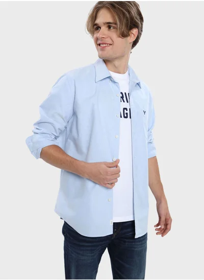 American Eagle Pocket Detail Button Down Shirt