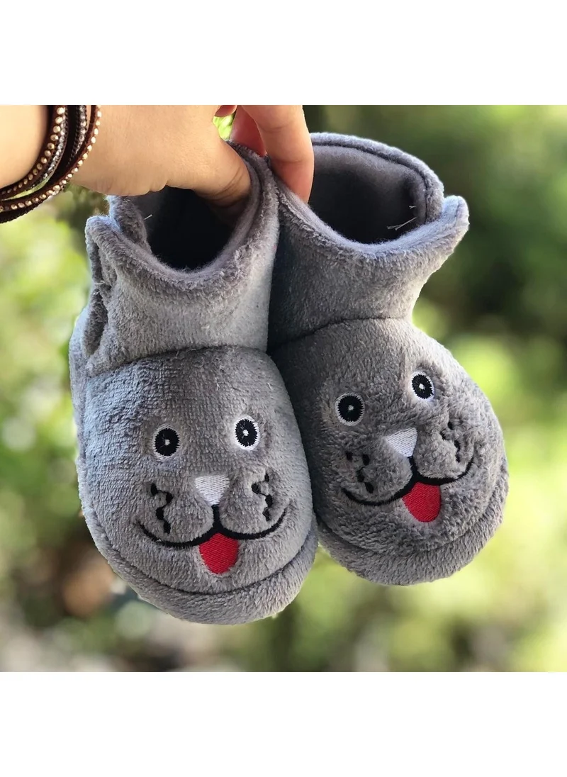 MyChild Children's Slippers, Velcro Non-Slip Sole Kindergarten Nursery and Home Shoes