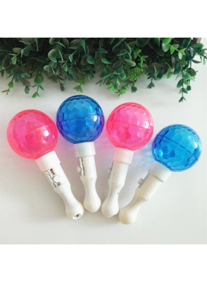 Dazzling Projection Ball Stick KTV Party Led Stick Luminous Short Stick Birthday Party Cheer Props-Color:Ball Projection Stick - Image 3