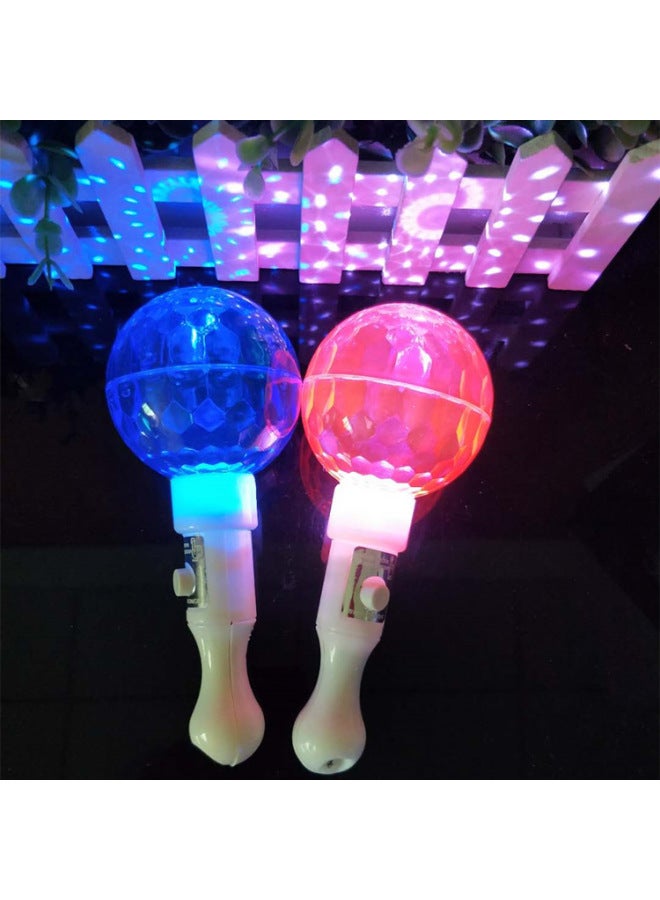 Dazzling Projection Ball Stick KTV Party Led Stick Luminous Short Stick Birthday Party Cheer Props-Color:Ball Projection Stick - Image 4