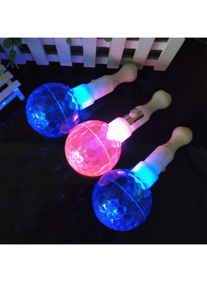 Dazzling Projection Ball Stick KTV Party Led Stick Luminous Short Stick Birthday Party Cheer Props-Color:Ball Projection Stick - Image 5