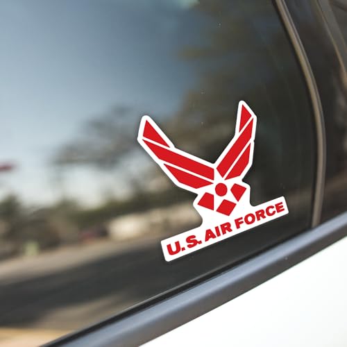 KCD U.S. AIR Force Vinyl Decal Sticker Vinyl Decal Sticker | Cars Trucks Vans Walls Laptops | Multiple Colors | 6.75 in | KCD748 (Red, 6.75 Inch) - Image 3